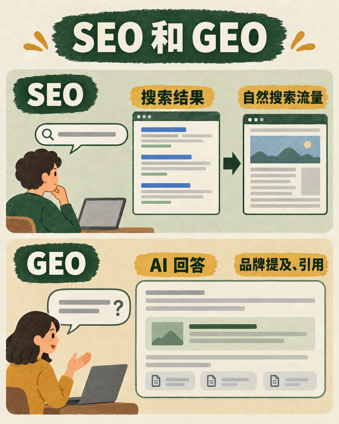 SEO 和 GEO