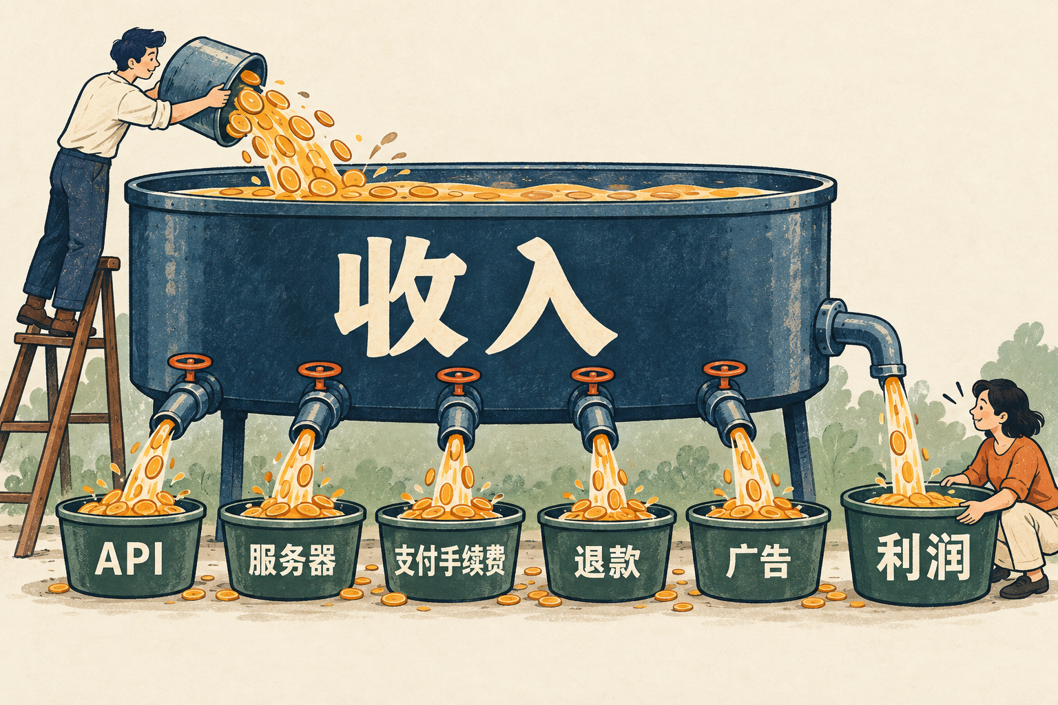 假设一个网站利用热点,在第一个月获得了大量付费用户,但第二个月用户几乎全部流失,那么这笔收入就很难被理解为稳定、可持续的业务收入。 所以,我
