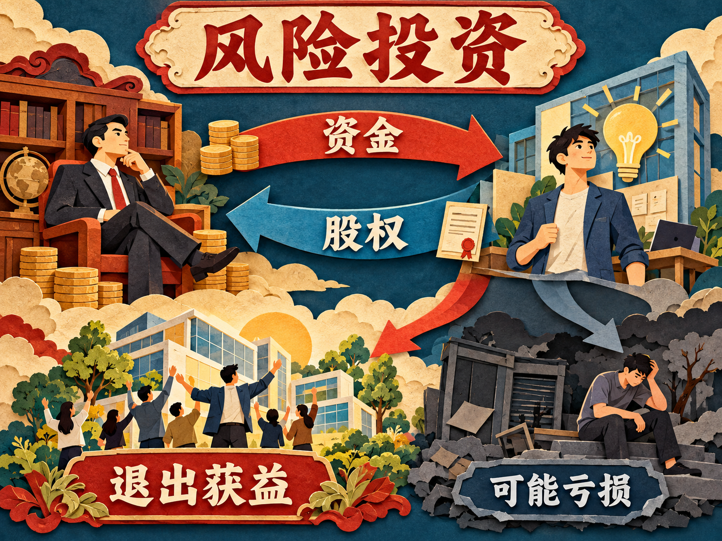 风险投资的股权交换与收益风险